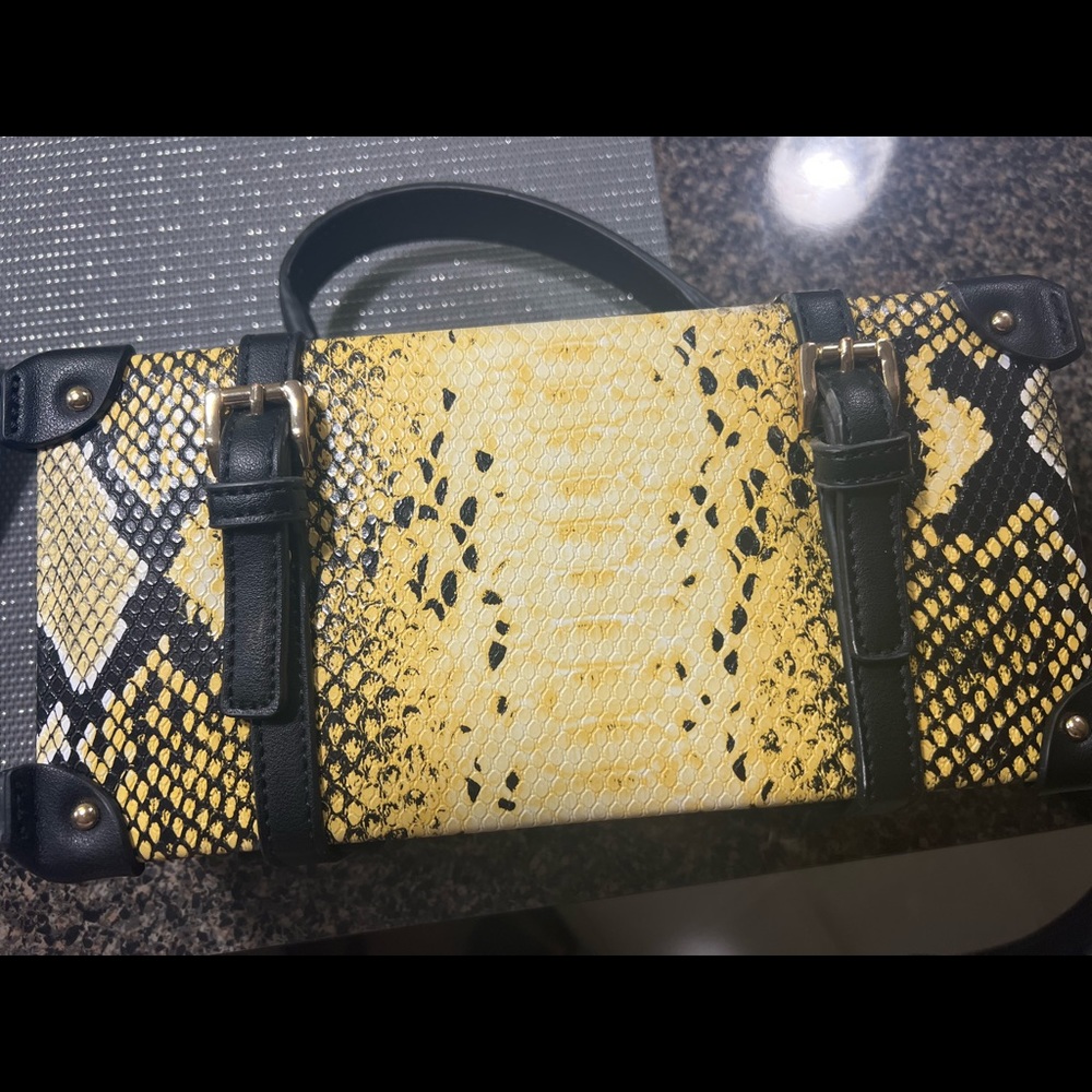 Snake print purse